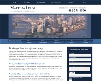 Martin & Lerda web screenshot