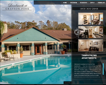 Landmark at Grayson Park Apartments web screenshot