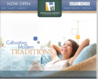 Highland Groves Apartments web screenshot