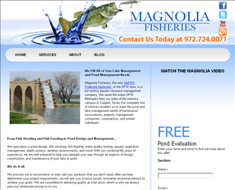 Magnolia Fisheries web screenshot