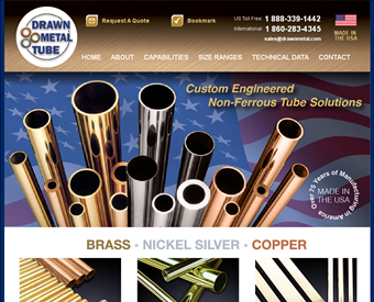 Drawn Metal Tube web screenshot