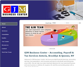 GJM Business Center web screenshot